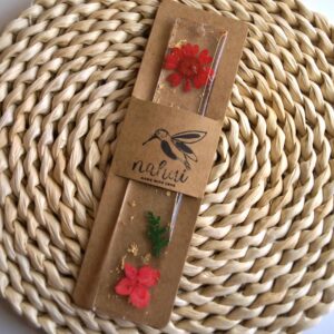 Marcapáginas Jardín rojo