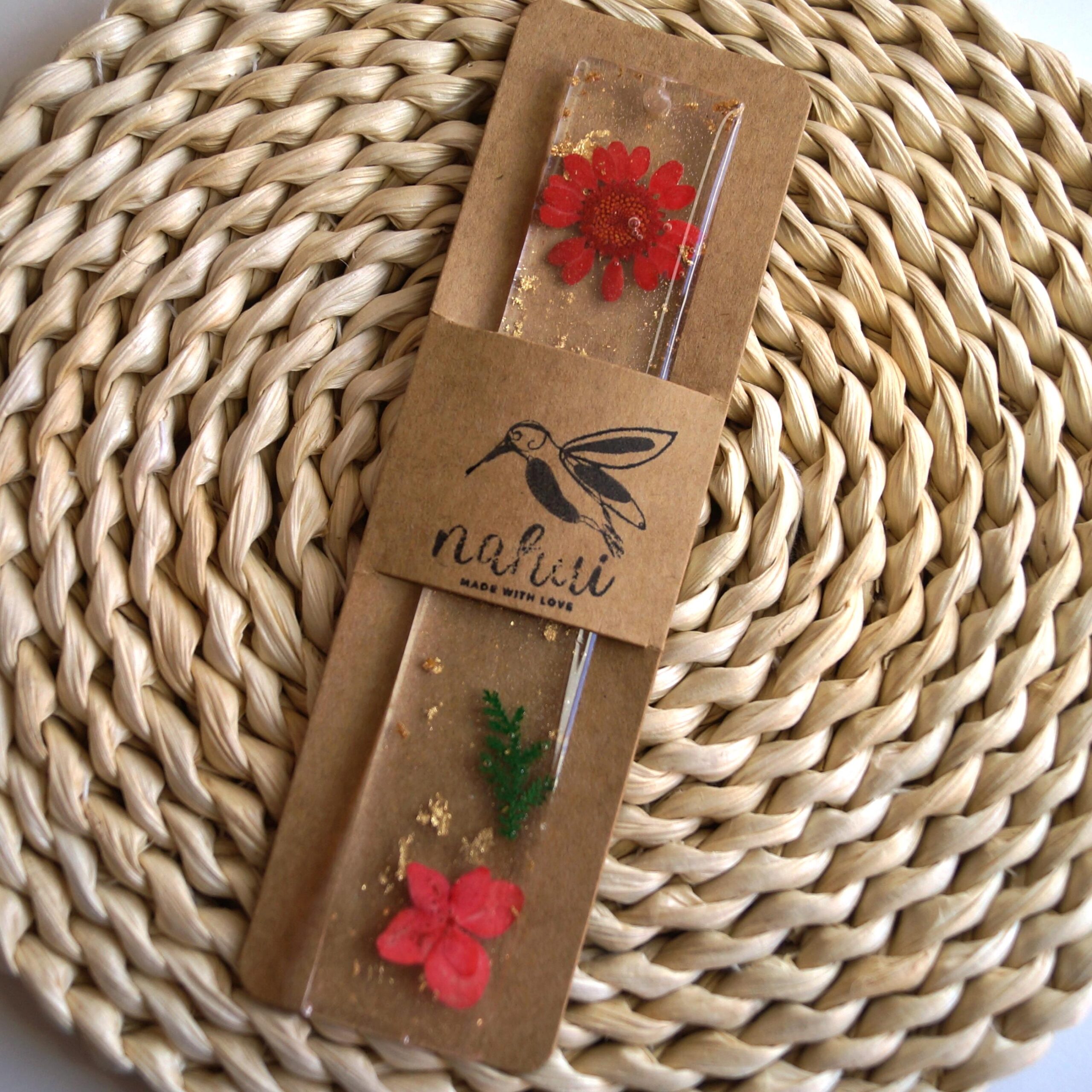 Marcapáginas Jardín rojo