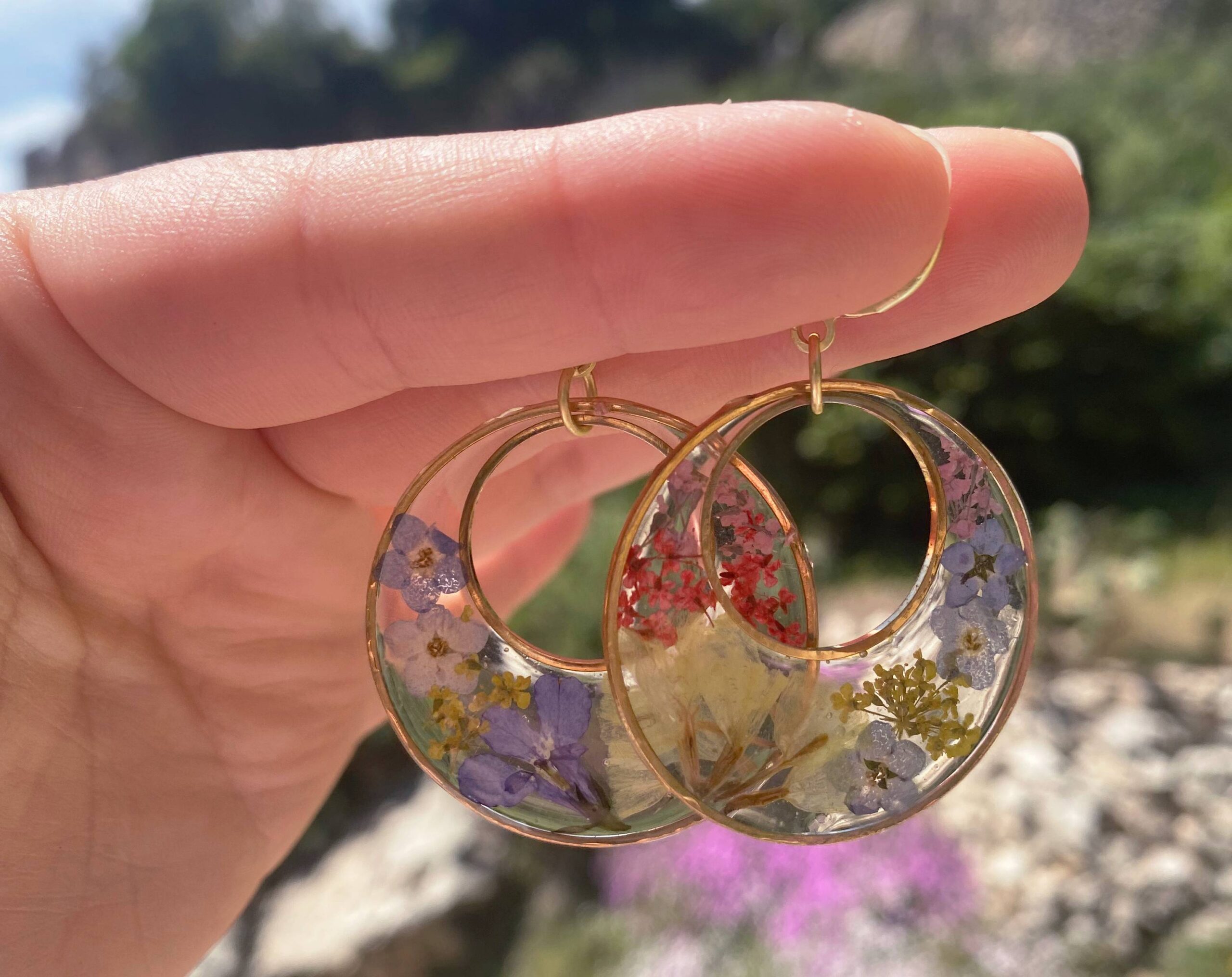 Pendientes Flora exterior